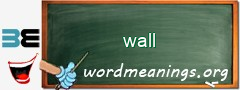 WordMeaning blackboard for wall